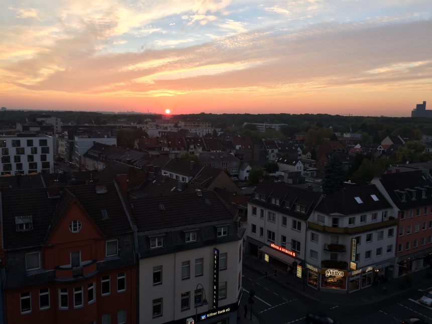Sunset on Rodenkirchen
